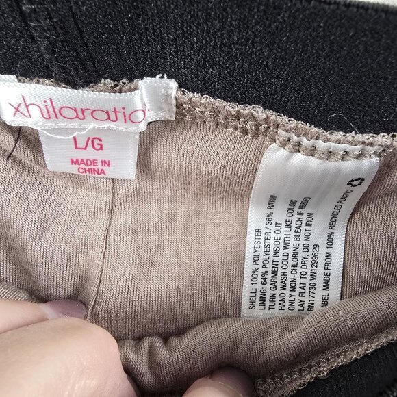 Xhilaration Rose Gold Sequin Leggings L Polyester - Picture 3 of 6